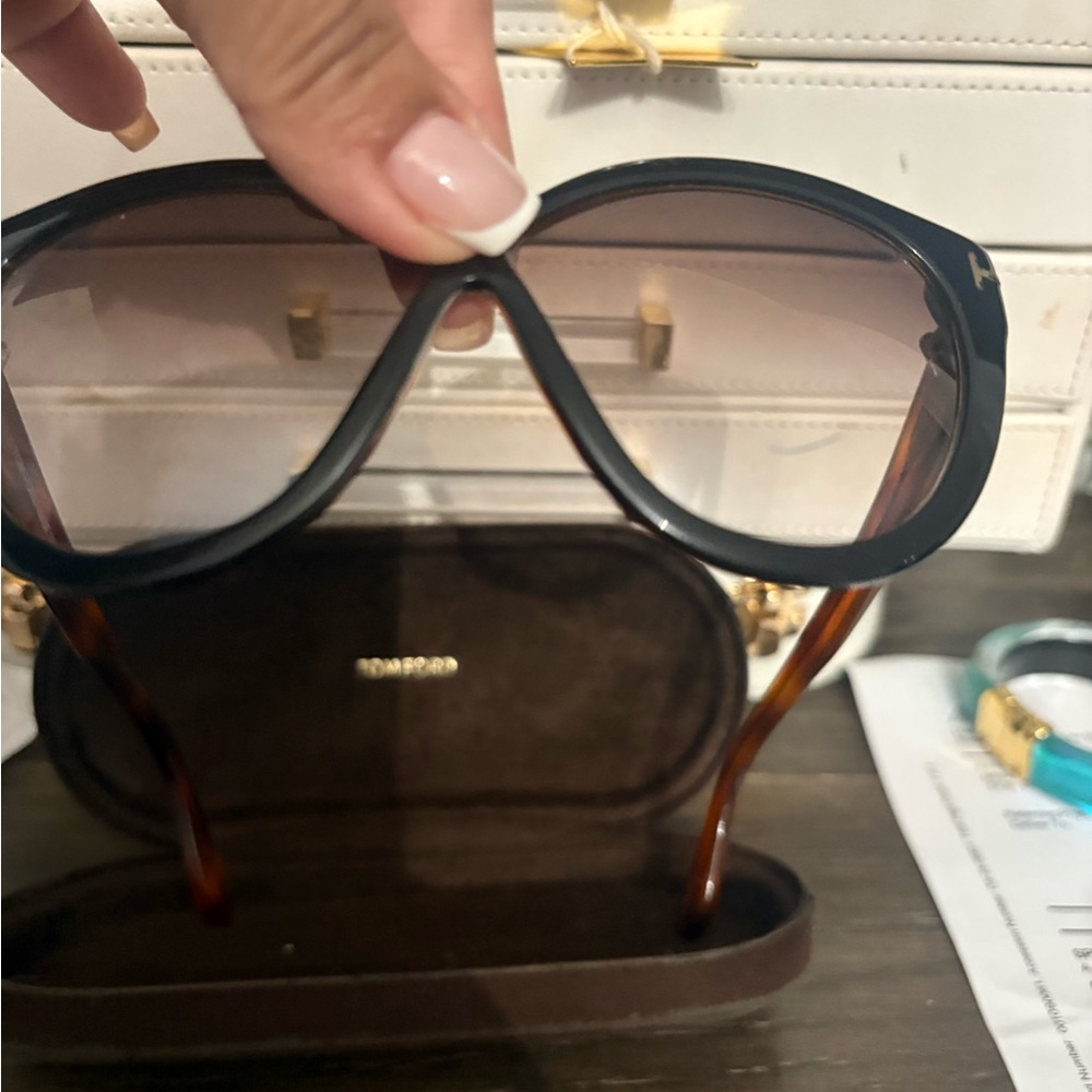 Tom Ford Black and Brown Sunglasses